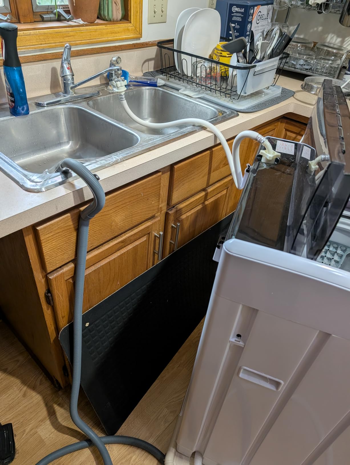ROVSUN 17.8LBS Portable Washing Machine, Full-Automatic Electric Laundry Machine with Stainless Steel Drum, Compact Washer and Spin Dryer Combo with Drain Pump for Apartment, Dorm, Home customer photo 1