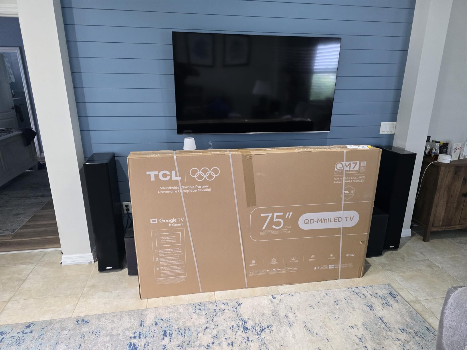 TCL 55 Inch Class QM7K Series | Mini LED QLED 4K HDR | 55QM7K, 2025 Model | 120HZ-144HZ Anti Reflective Screen Smart Google TV Dolby Atmos Onkyo Audio | Voice Remote Alexa Gaming Streaming Television customer photo 1