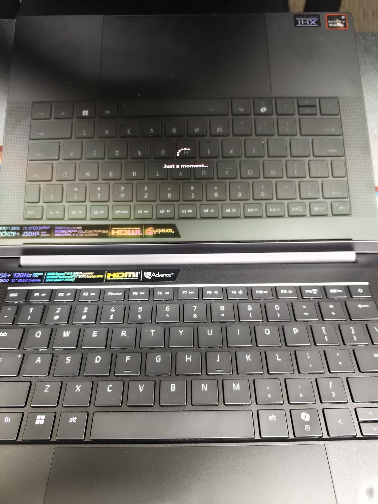 Blade 14 (2025) Gaming Laptop: NVIDIA GeForce RTX 5070 - AMD Ryzen AI 9 365 CPU - 3K 120Hz OLED Display - 32GB LPDDR5X RAM - 1TB SSD - Thin & Lightweight - Chroma RGB - Windows - Black customer photo 5