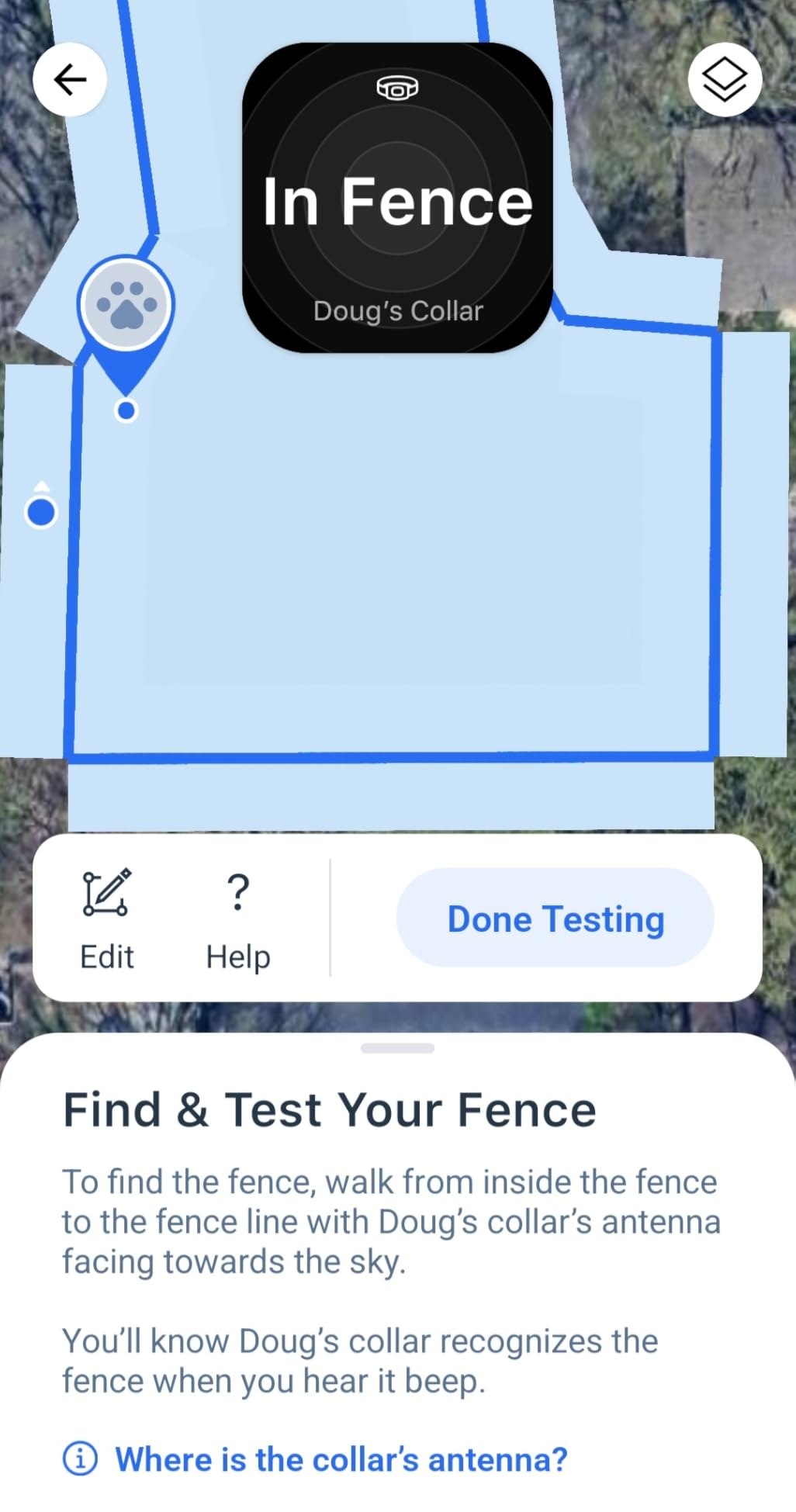 PetSafe Guardian GPS 2.0 Dog Fence + Tracking, 1/2 Acre or More | Dual-Frequency GPS Tracking, up to 50 Custom Virtual Fences via App, Rechargeable, Waterproof, Dogs 10 lb+, Neck 8-28 in customer photo 2