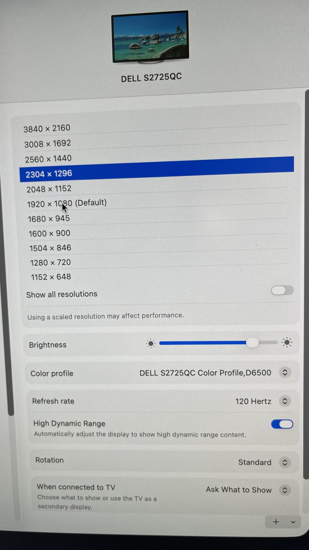 Dell S2725QC 27