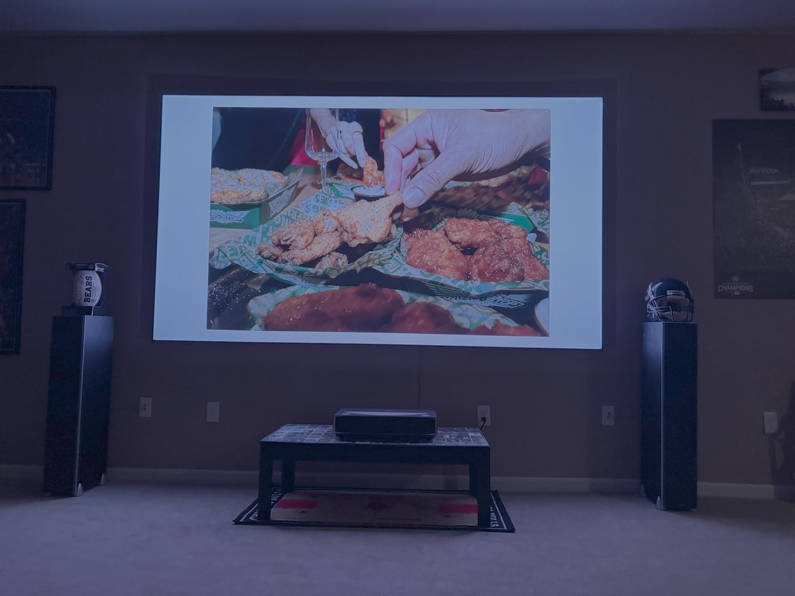 NothingProjector ALR Screen for Ultra Short Throw Projector, 85% Ambient Ceiling Light Rejecting, 100 inch, 4K/8K UHD, Active 3D, Fixed Frame 16:9, Wall Mount Anti Daylight UST, Classic Series customer photo 2