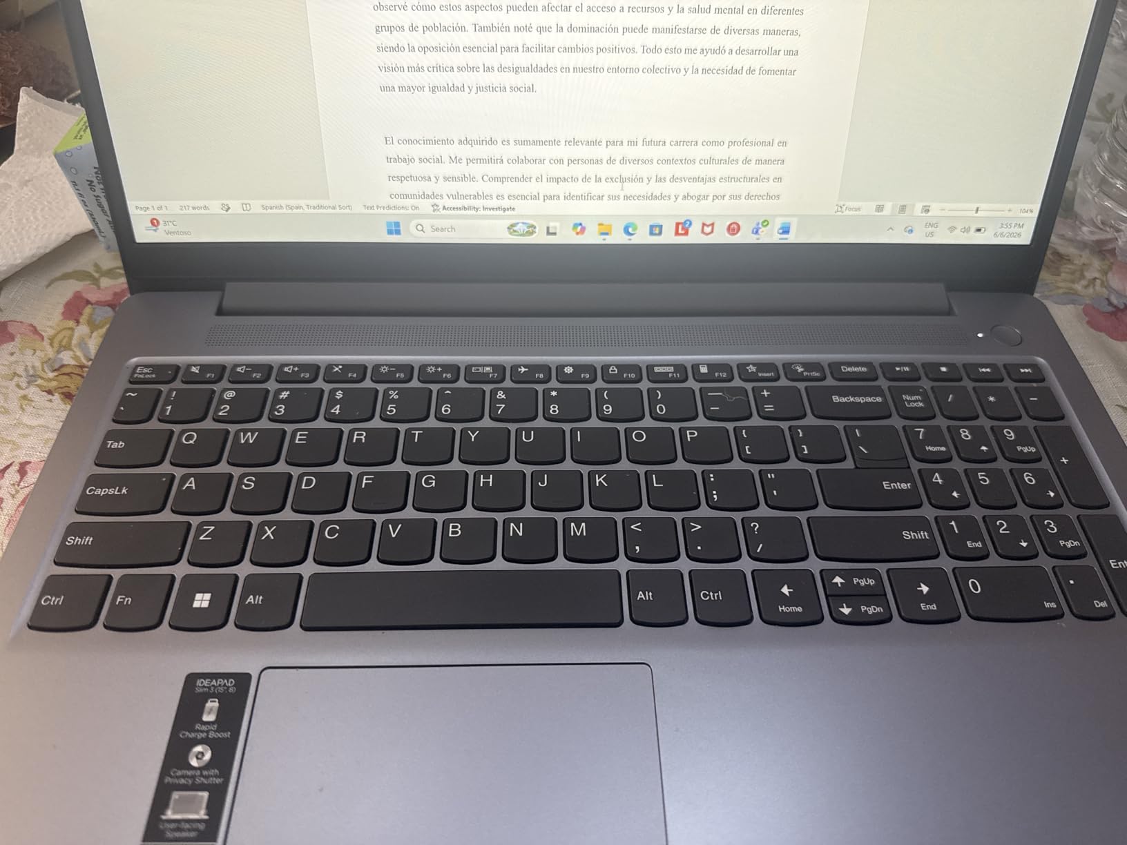 Lenovo IdeaPad Slim 3 Laptop 2025, 15.6
