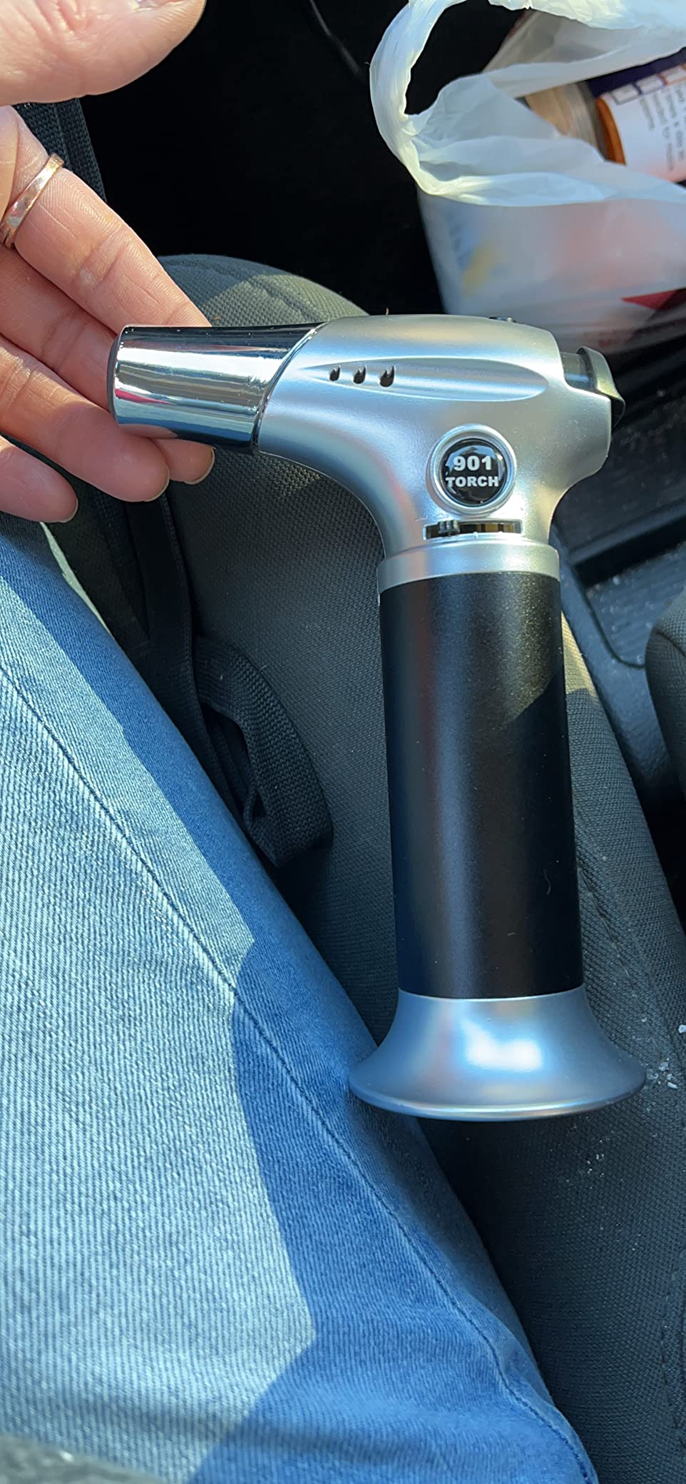Butane Torch Lighter, Refillable Creme Brulee Torch with Safety Lock, Adjustable Flame Butane Torchs For Baking, Brulee, Creme, DIY Soldering, Crafts, BBQ (Gas Not Included) customer photo 1