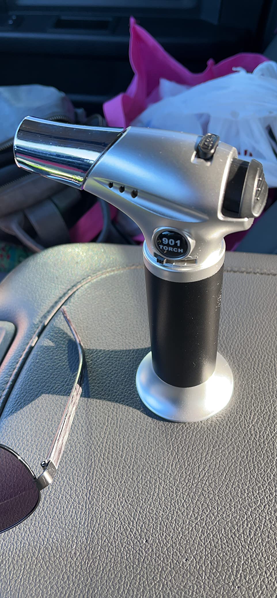 Butane Torch Lighter, Refillable Creme Brulee Torch with Safety Lock, Adjustable Flame Butane Torchs For Baking, Brulee, Creme, DIY Soldering, Crafts, BBQ (Gas Not Included) customer photo 2