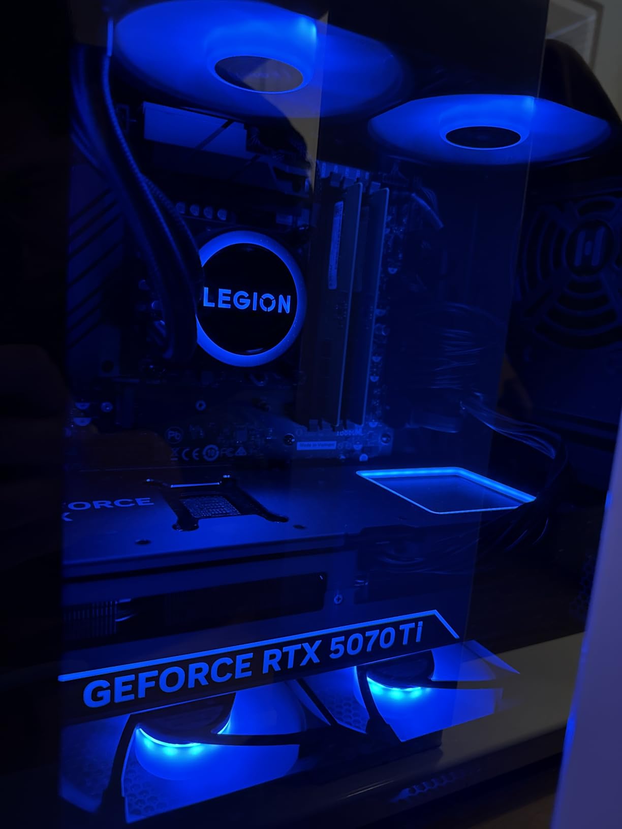 Lenovo Legion Tower 5i - AI-Powered Gaming PC - Intel Core Ultra 7 265F Processor - NVIDIA GeForce RTX 5070 Ti Graphics - 32 GB Memory - 1 TB Storage - 3 Months of PC GamePass customer photo 2