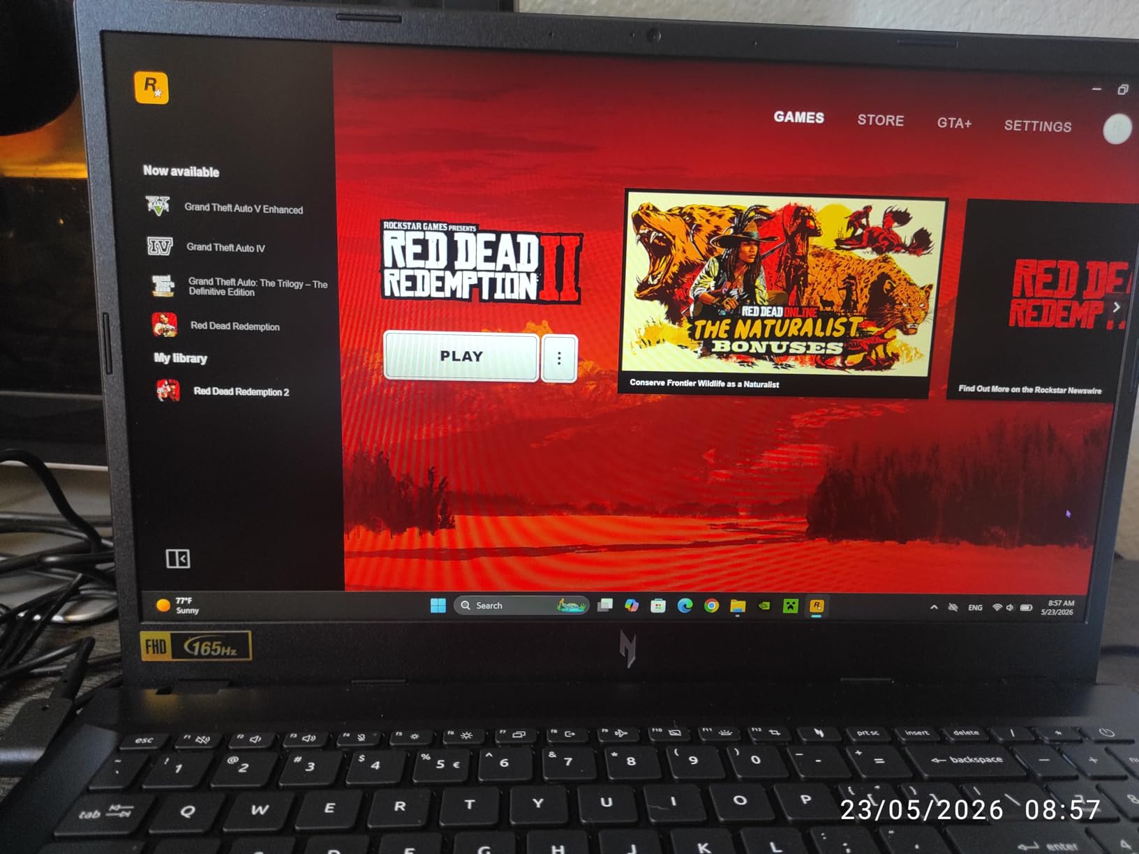Acer Nitro V Gaming Laptop | Intel Core i9-13900H | NVIDIA GeForce RTX 5060 | 15.6