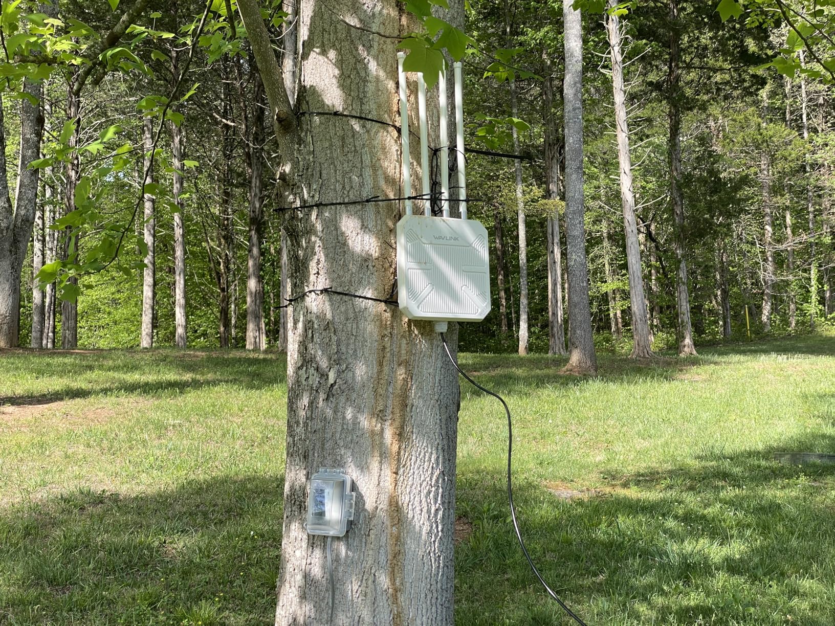 WAVLINK WiFi 7 BE5100 Outdoor WiFi Extender, Dual Band Long-Range Outdoor WiFi Repeater/Access Point/Mesh Router, POE Powered | IP67 Waterproof | 4 x 8dBi Antennas, 2.5 Gbps Ethernet customer photo 1