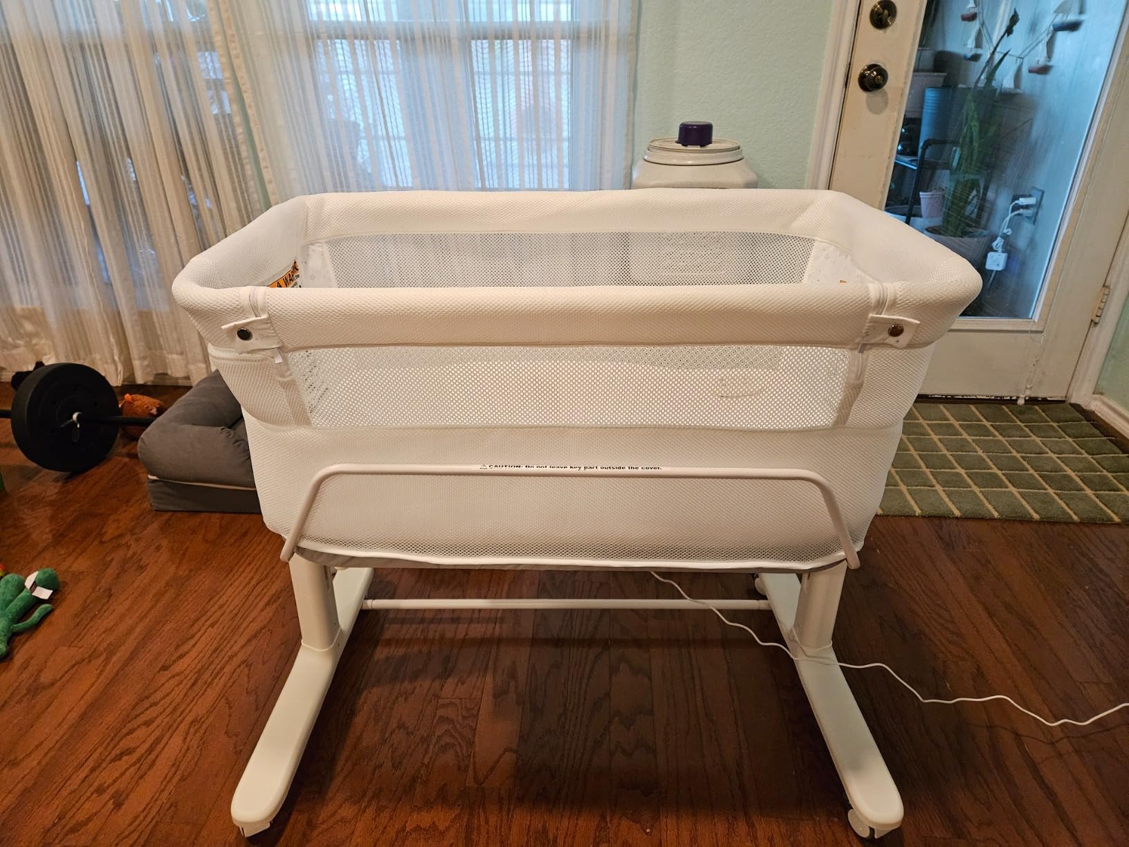 VaVaSoo Self Rocking Bassinet, Electric Bassinet for Baby, Light Grey customer photo 2