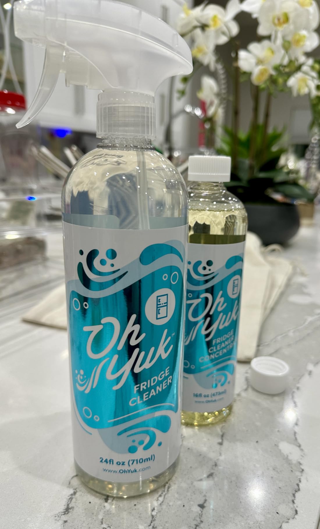 Oh Yuk Fridge Cleaner - Cleans Inside Refrigerator for Spotless, Food-Contact Safe Surfaces | Biodegradable, Vegan, Cruelty-Free | Effortlessly Lifts Sticky Messes & Dried-On Food | Spray Bottle customer photo 2