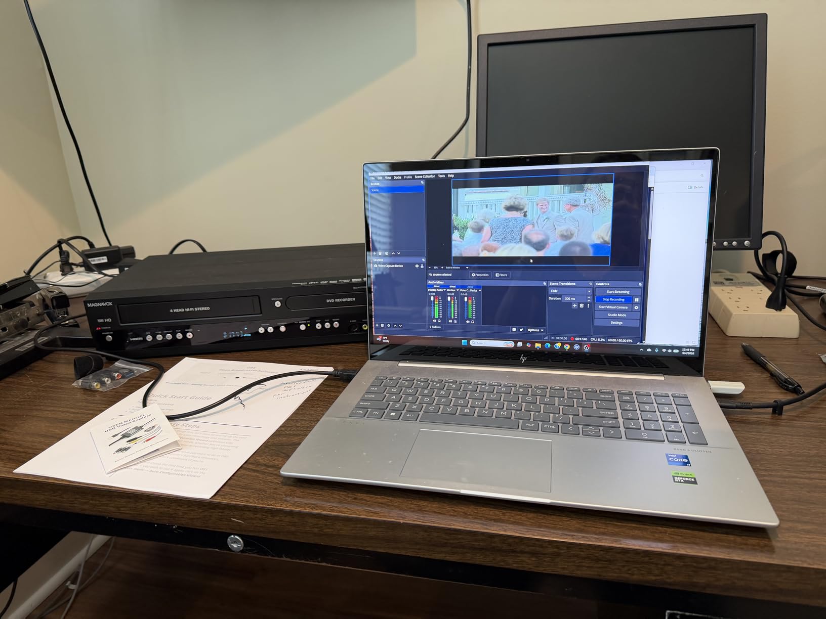 Oassuose VHS to Digital Converter,USB-A/USB-C Video 1080P Capture Card customer photo 1
