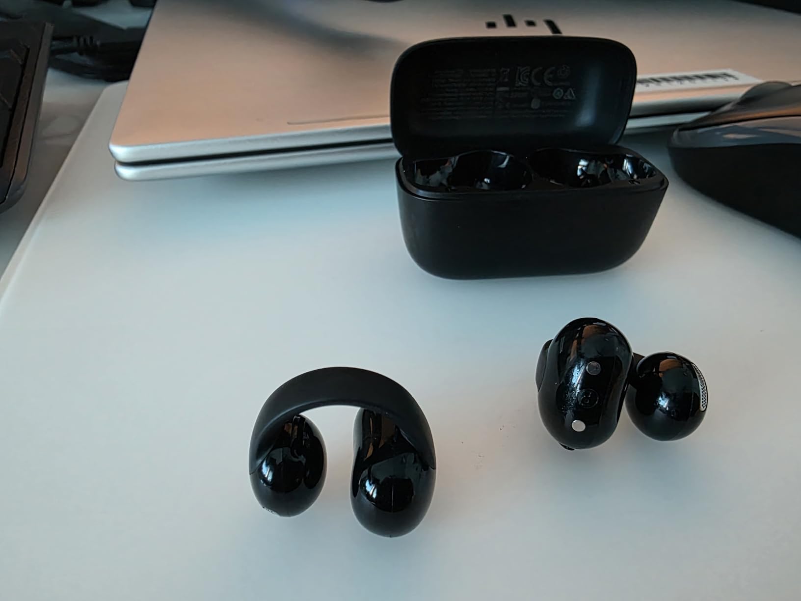 Soundcore C50i by Anker Open Ear Earbuds, Clip-On Headphones Over Ear for Running Workout, 12mm Drivers Powerful Bass, IP55 Waterproof, Bluetooth 6.0 Hi-Res, FlexiClip Design customer photo 2