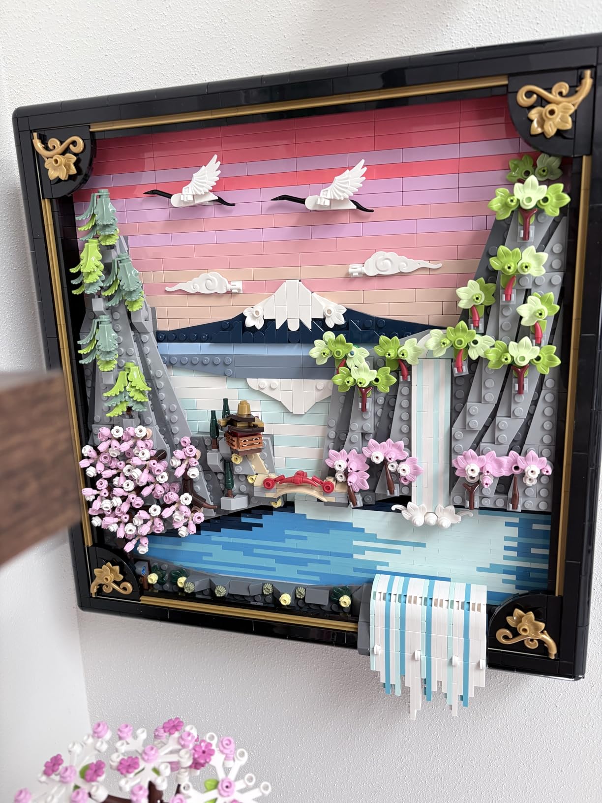 LEGO Art Japanese Cherry Blossom Landscape Building Set (31218) - Framed Wall Decor for Adults customer photo 1