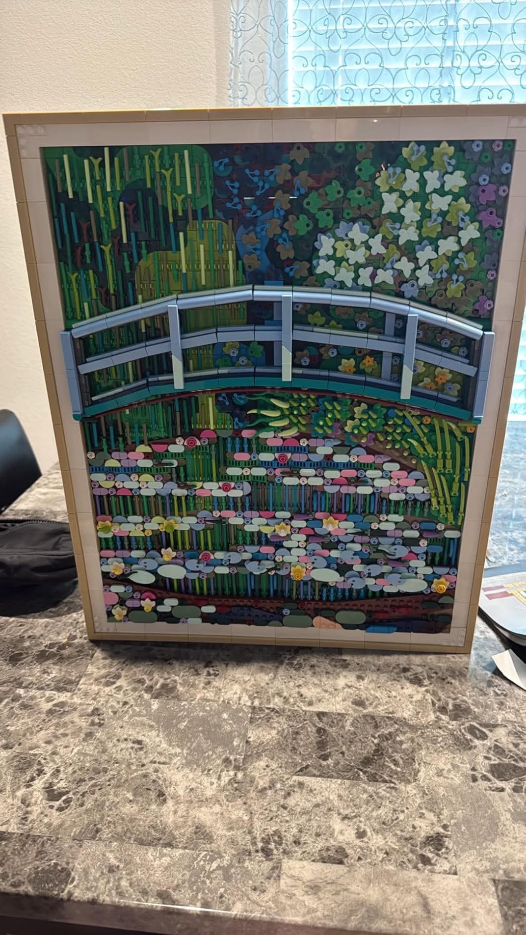 LEGO Art Claude Monet - Bridge Over a Pond of Water Lilies Building Set (31220) - Wall Decor customer photo 1