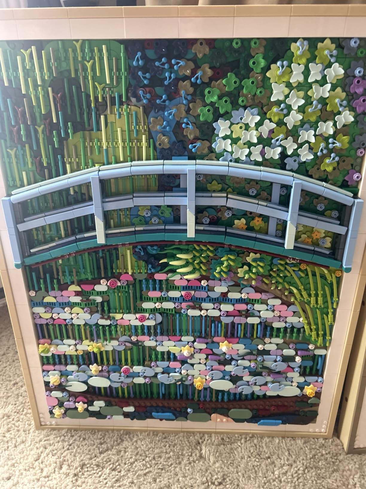 LEGO Art Claude Monet - Bridge Over a Pond of Water Lilies Building Set (31220) - Wall Decor customer photo 2