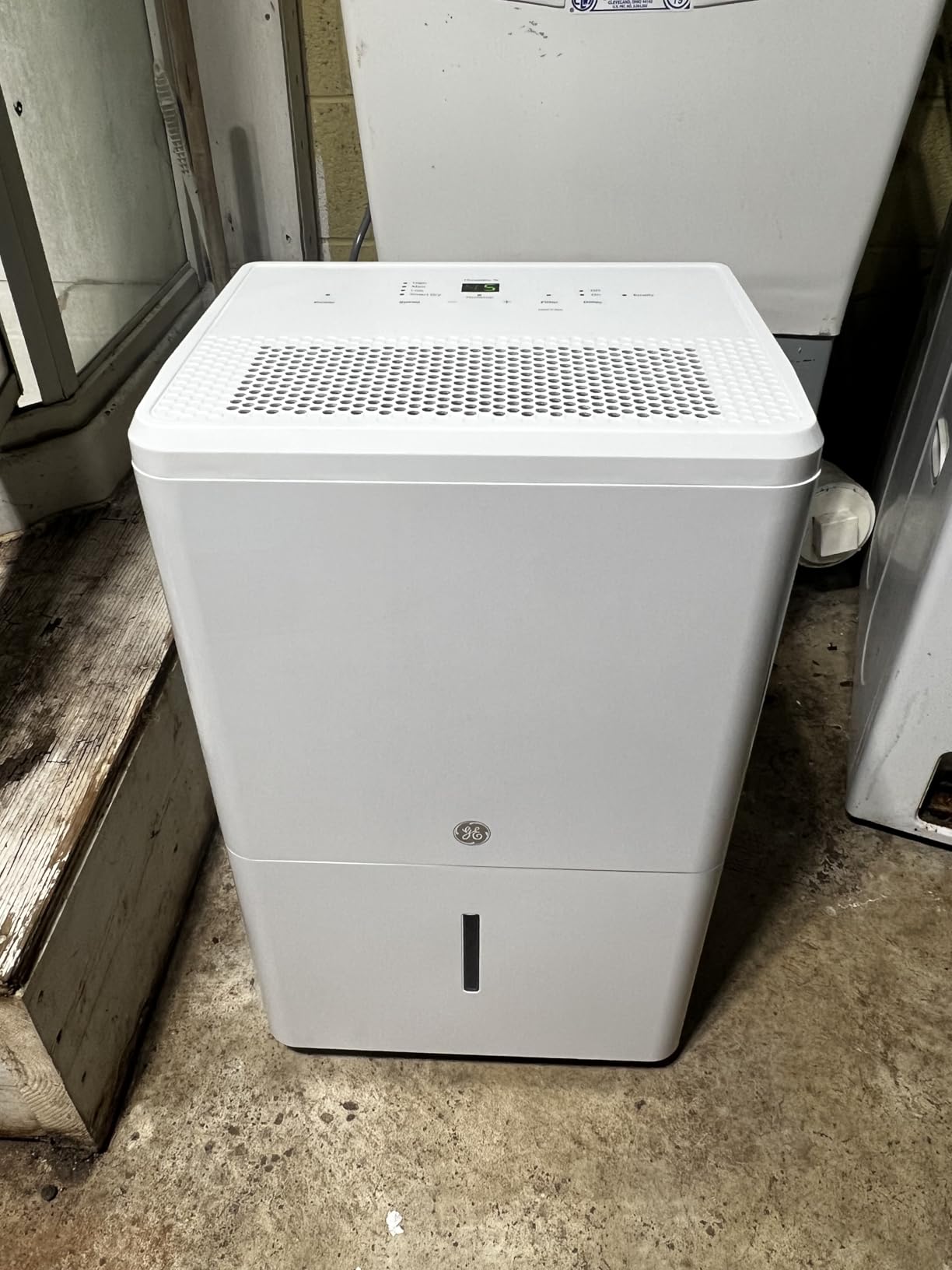 GE Dehumidifier, 50 Pint for Basement Bedroom Bathroom, 5000 Sq Ft | Smart Dry Technology, Humidistat Control, Continuous Drain Option, Bucket Full Alarm, Auto Restart & Defrost customer photo 2