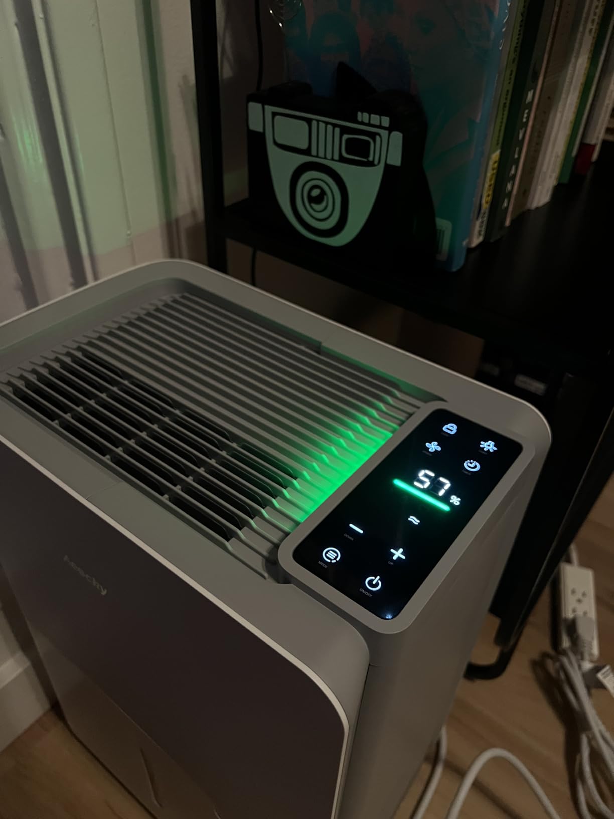 AEOCKY 50 Pint/Day, 3500 Sq.Ft Ultra-Quiet 40dB Dehumidifier with Drain Hose | 0.8 Gallon Water Tank for Basement, Home, Bedroom, Bathroom, RV, Garage, Intelligent Humidistat customer photo 2