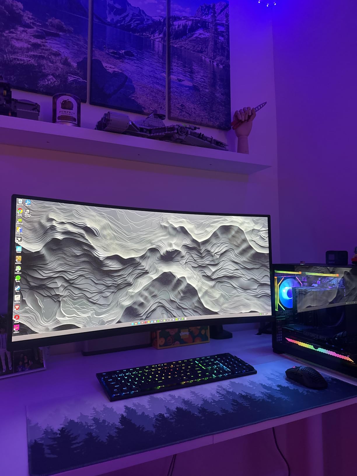 WALI Heavy Duty Single Monitor Arm for 17-49 Inch Flat Curved Ultrawide Screens, up to 33 Lbs, Adjustable Single Monitor Desk Mount for Home Office Gaming, VESA 75/100mm (GSM001XLN), Black customer photo 1