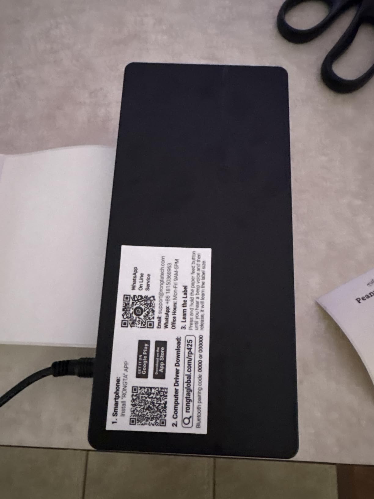 Rongta Bluetooth Shipping Label Printer, Wireless 4x6 Thermal Label Printer for Shipping Packages, Support Android, iPhone, Widely Used for Amazon, Shopify, Etsy, UPS customer photo 2