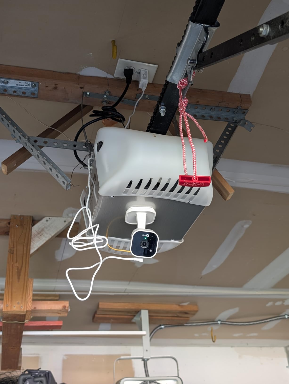 myQ Garage Plug-in Camera Gen 2 - 2K Smart Wi-Fi Garage Camera with Night Vision, Wide-Angle Lens, 2-Way Audio, Magnetic Base & Motion Alerts, App Control - Compatible with Your Garage Door Opener customer photo 1