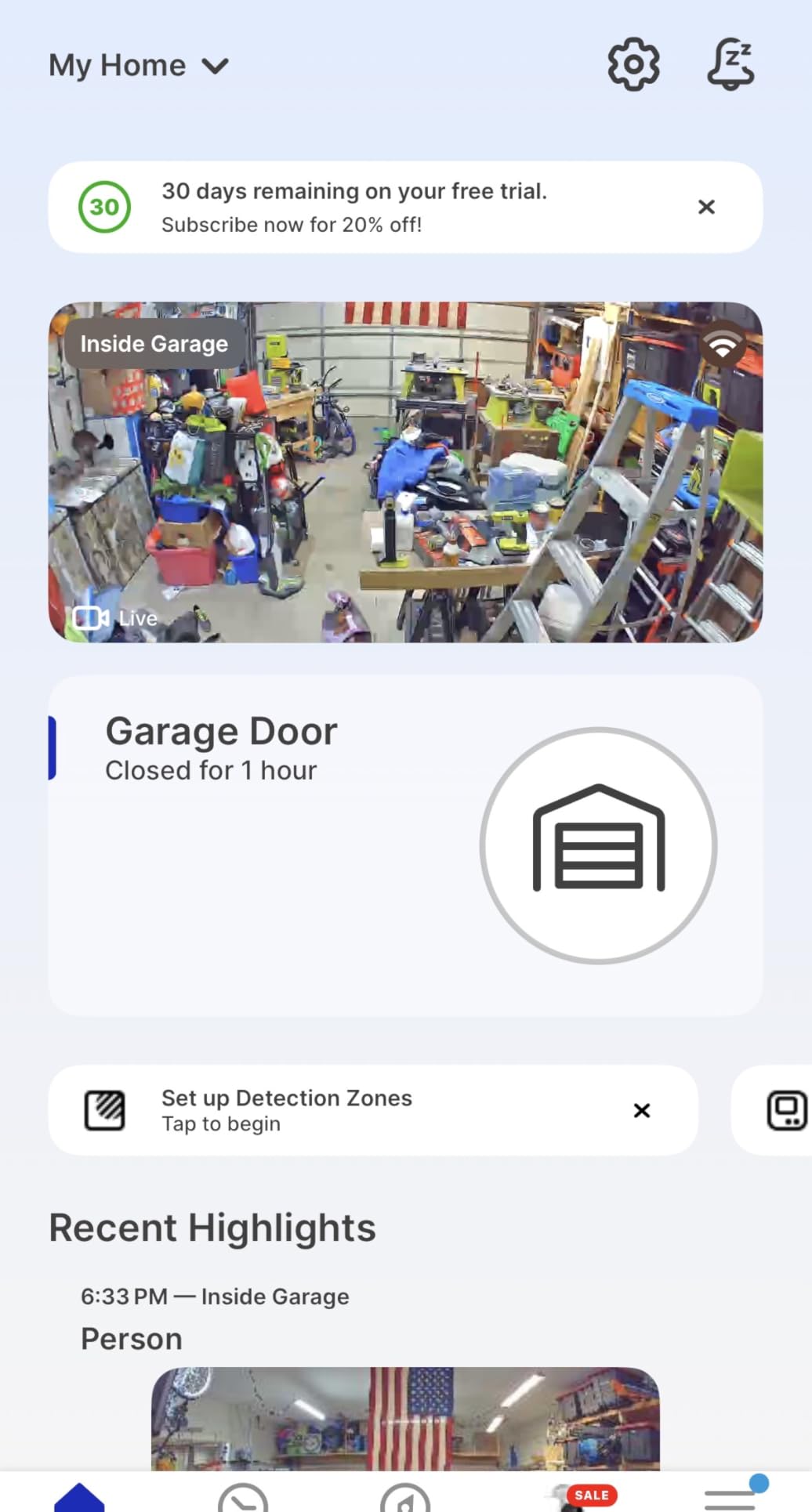 myQ Garage Plug-in Camera Gen 2 - 2K Smart Wi-Fi Garage Camera with Night Vision, Wide-Angle Lens, 2-Way Audio, Magnetic Base & Motion Alerts, App Control - Compatible with Your Garage Door Opener customer photo 2