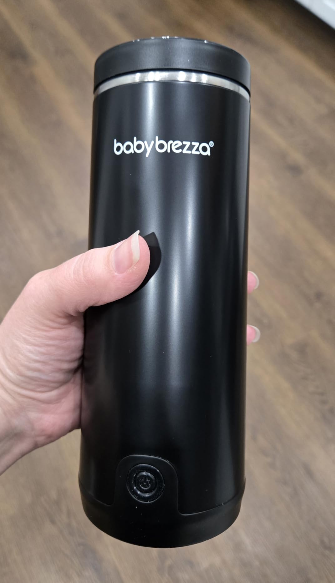 Baby Brezza Portable Baby Bottle Warmer - Breastmilk + Formula Safe, Black | 3x Faster Travel Warming, Up to 8 Bottles with 4 Temp Settings, No Bottle Adapters + Safe, Even Heating, Dishwasher Safe customer photo 2