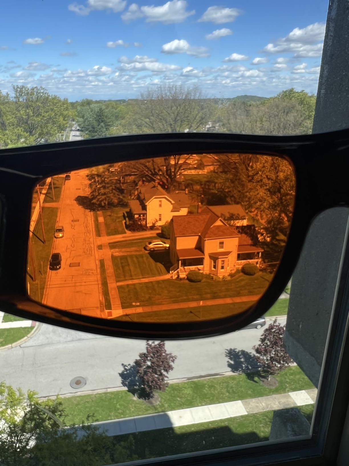 OptiCraft Blue Light Blocking Glasses Wear Over Prescription to Reduce Eye Strain, Lightweight Wraparound Design, Amber-Tint Lenses Block UV400 & 380-500nm Rays, Enhancing Gaming Focus, Better Sleep customer photo 2