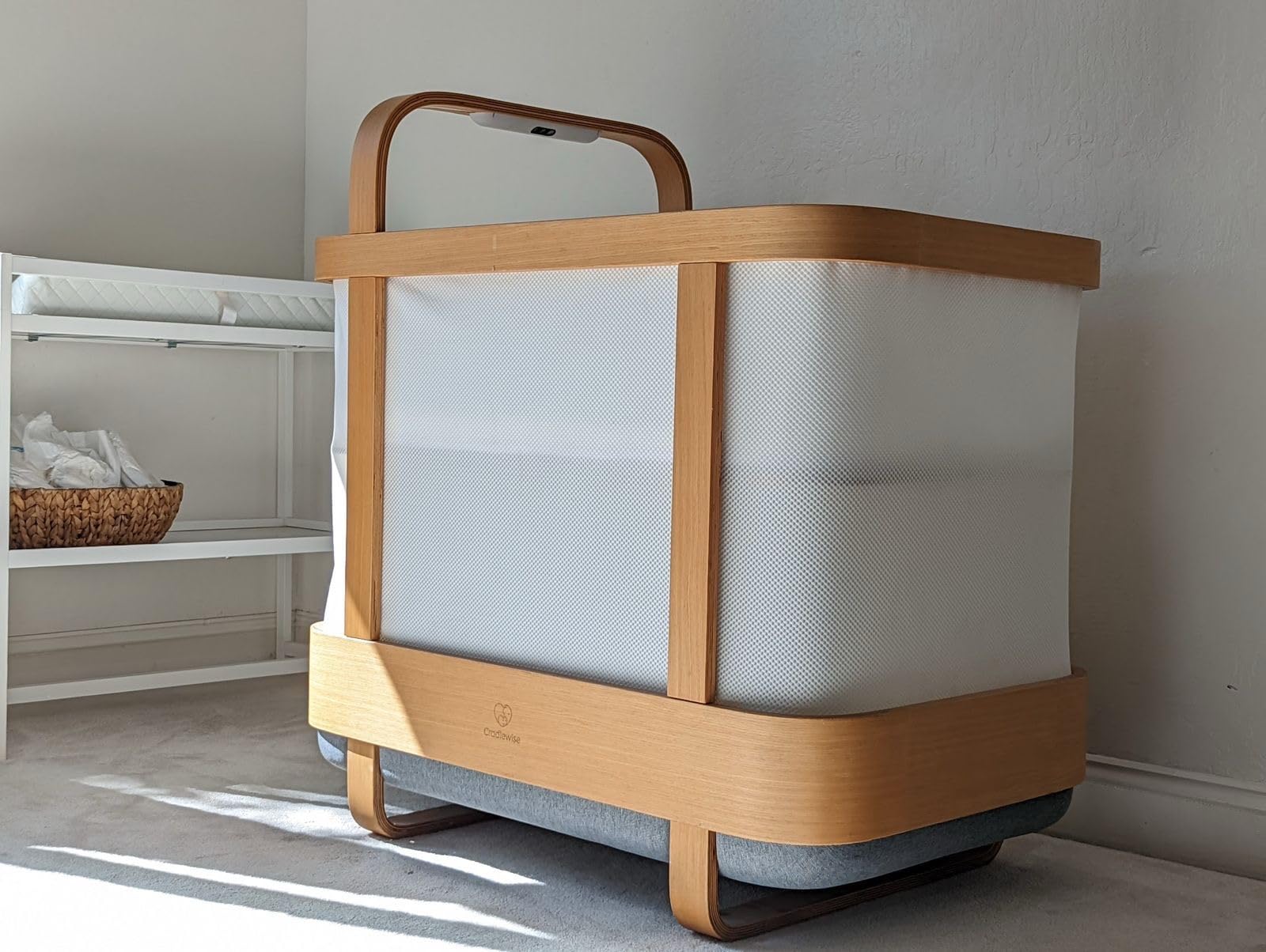Cradlewise All-in-One Convertible Smart Bassinet and Crib with Built-in AI Baby Monitor, Sound Machine and Auto-Soothing Bounce for Baby Sleep | 0-24 Months customer photo 2