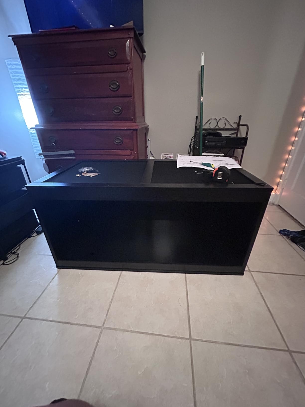 unipaws 50 Gallon Reptile Tank for Lizards, Leopard Geckos Enclosure Cage | Stackable, Front Opening Sliding Doors, Top Ventilation, Black Terrarium customer photo 2