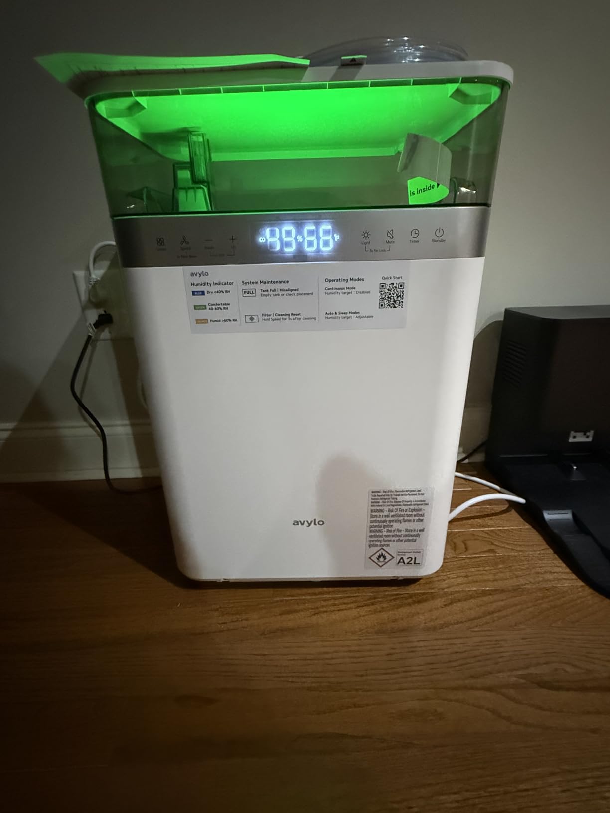 avylo Dehumidifier for Basement with Pump and Hose, Max 90 Pints/D, White | Energy Star Most Efficient 2025, 5000 Sq.Ft Dehumidifier, Top Mounted 2.11Gal Tank, 3 Drainage Option, Auto Shut Off, Auto Defrost customer photo 2