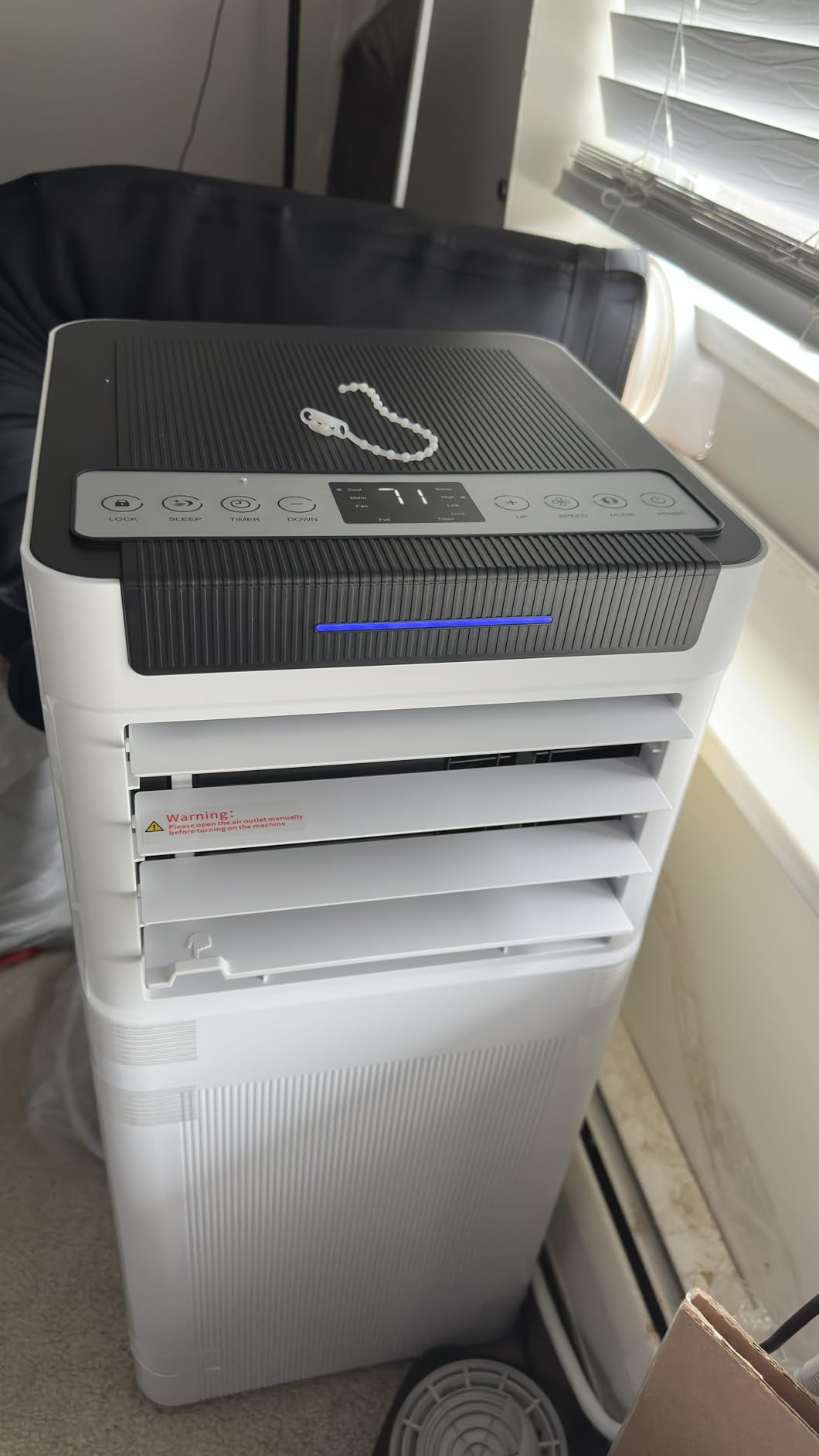 10000 BTU Portable Air Conditioners, Portable AC up to 450 Sq.Ft, 4 in 1 Portable AC Unit with Cool, Dehumidifier, Fan Modes and Sleep, Remote Control and 24H Timer, AC Unit for Bedrooms customer photo 1