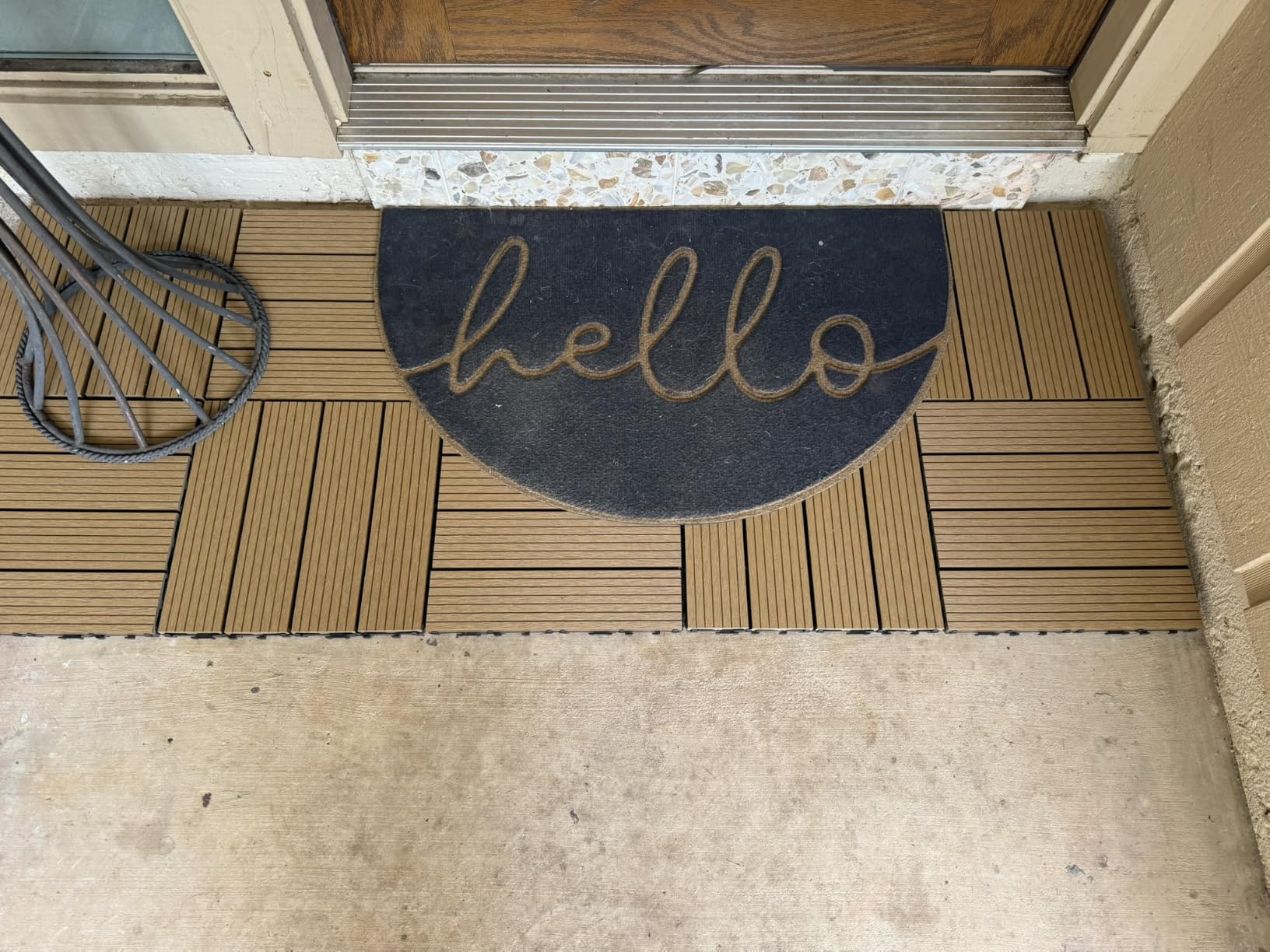 Composite Interlocking Deck Tiles Outdoor, 12