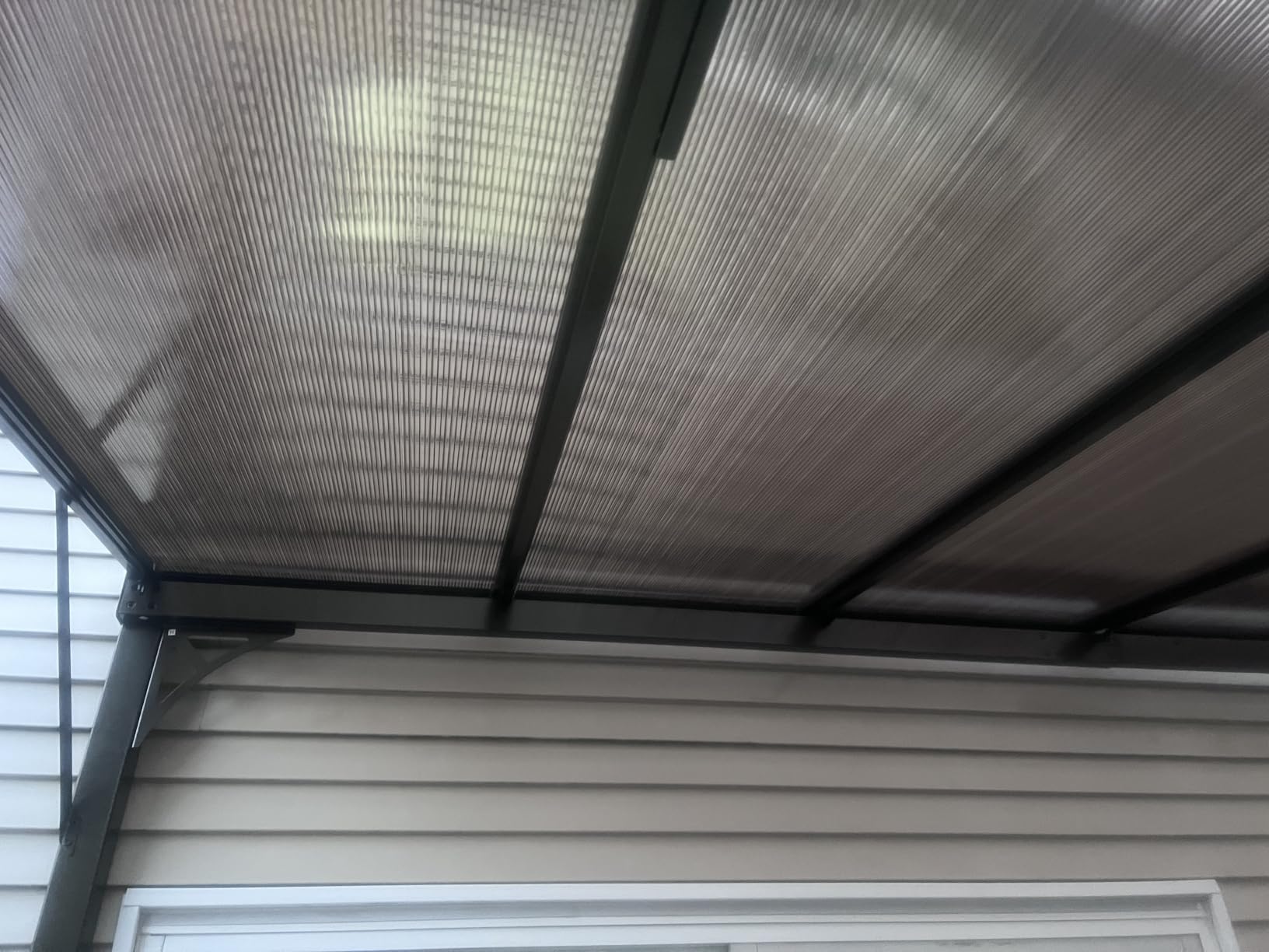 Aoxun 10'x12' Lean to Gazebo with Mosquito Net and Curtains, Aluminum Frame, Polycarbonate Panel, Wall Mounted Pergola with Sloped Roof for Backyard, Porch, Deck customer photo 2