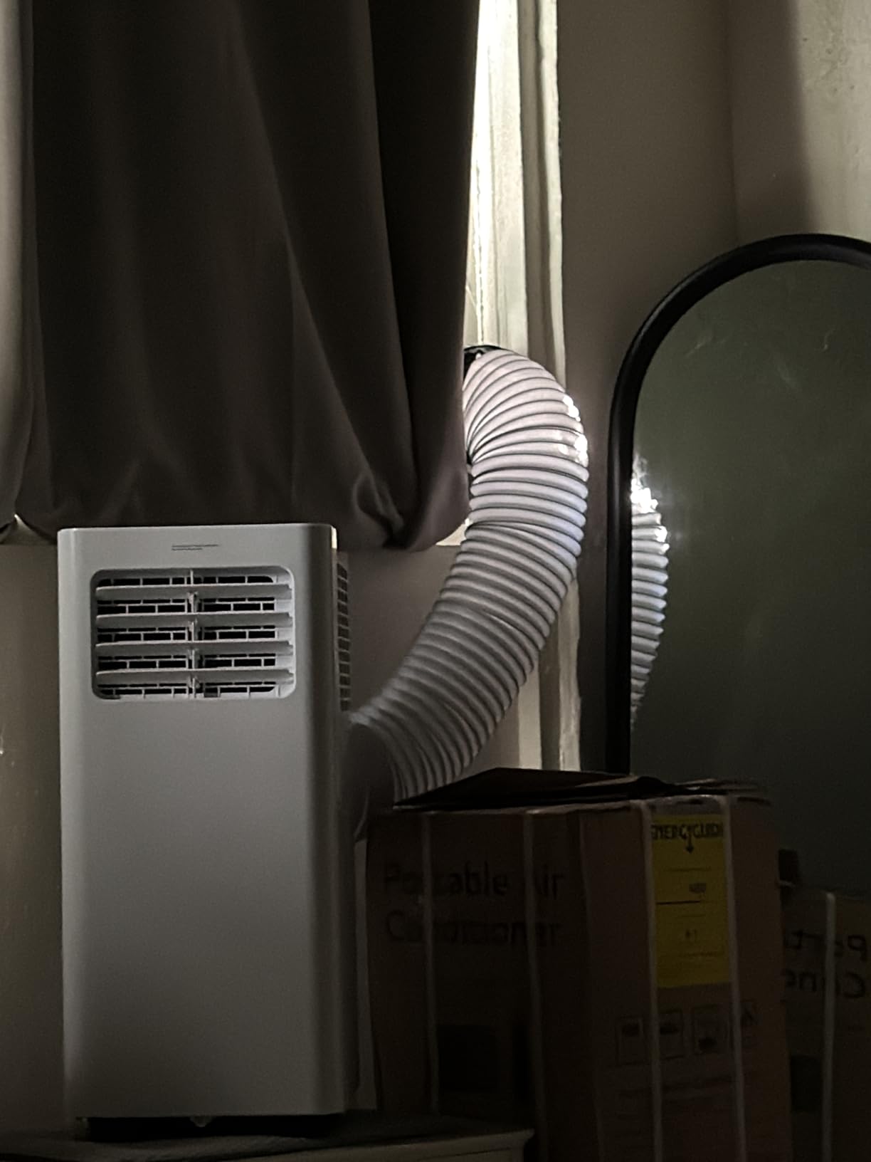 EUHOMY 8,000 BTU Portable Air Conditioners, 4-in-1 Air Conditioner Portable Up to 350 Sq.Ft., Portable AC Unit with Cool, Fan, Dehumidifier, Sleep, 24H Timer, Remote and Installation Kit, for Bedroom customer photo 1