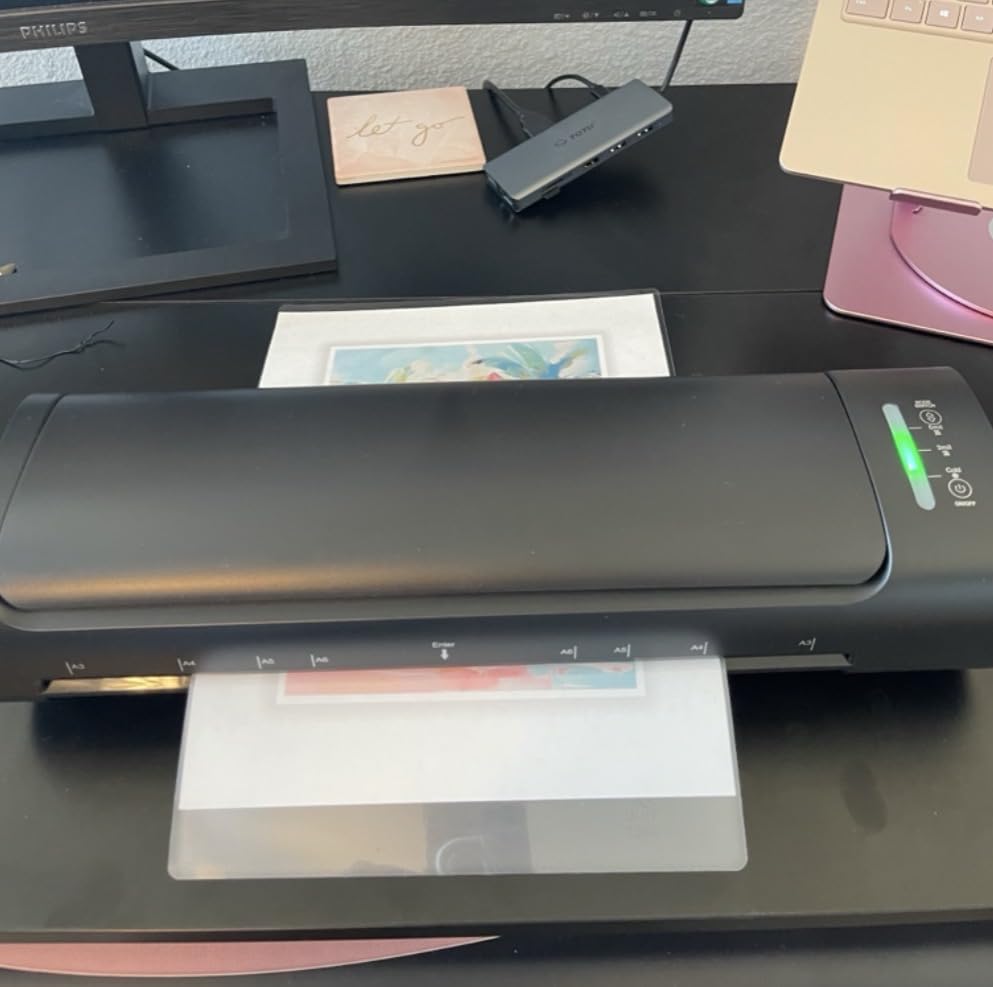 13 Inch Laminator Machine with 30 Laminating Sheets, A3 11-in-1 Hot & Cold Thermal Laminator for Teachers, 60S Fast Warm-Up, 450mm/min, Never-Jam Design Laminate Machine for Home, Office, School customer photo 1