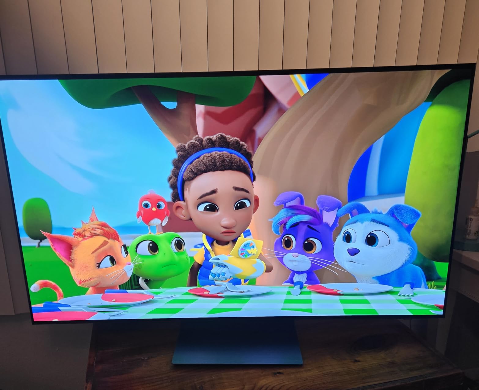 Samsung 55-Inch Class S90H Series, OLED, 4K, Smart TV, 2026 Model | Samsung Vision AI, Glare Free with Real Black & Real Color, OLED HDR+, NQ4 AI Gen3 Processor, Alexa Built-in customer photo 2