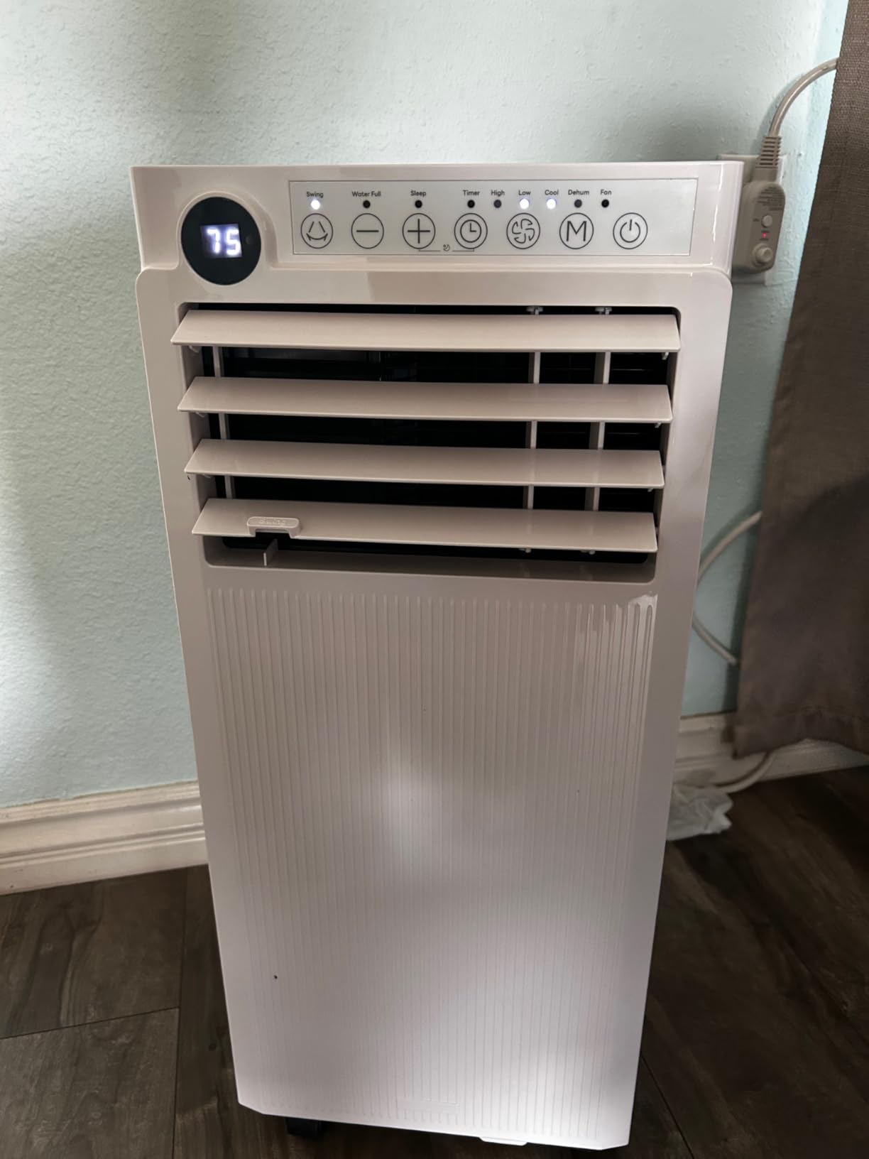 Electactic 10000BTUs Portable Air Conditioner for Bedroom with Drainage-free Cooling, 4 in 1 Portable AC Units with Cool, Fan, Dehumidifier, Sleep, 24H Timer/Remote/Window Kits customer photo 1