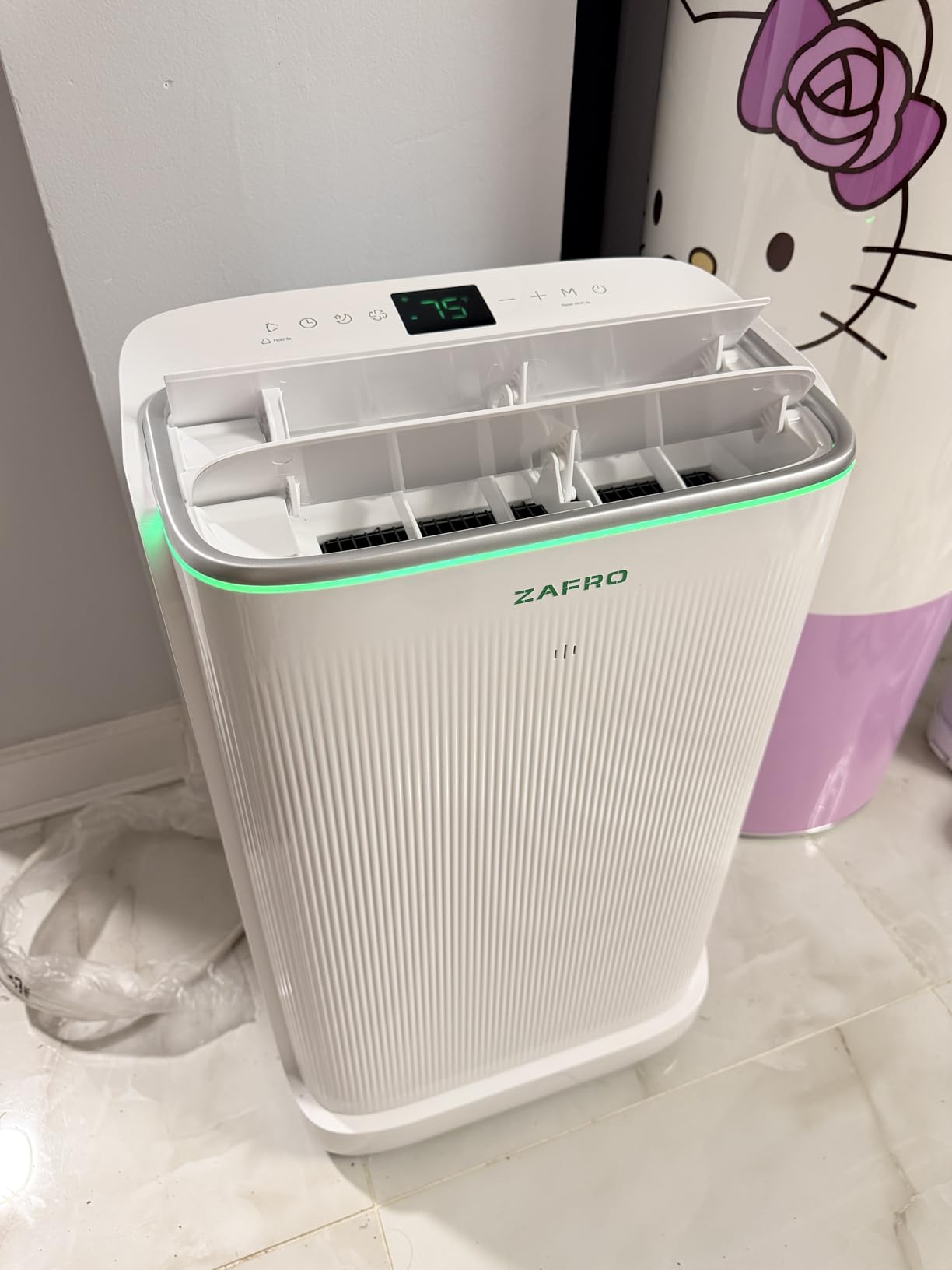 ZAFRO Smart Inverter Portable Air Conditioners, 14000 BTU (10000 BTU SACC) Dual Hose Portable AC Unit with Energy Saving/Ultra Quiet(42dB 2026)/Drainage-free Cool/APP/Remote for Multi-Scenario Use customer photo 2