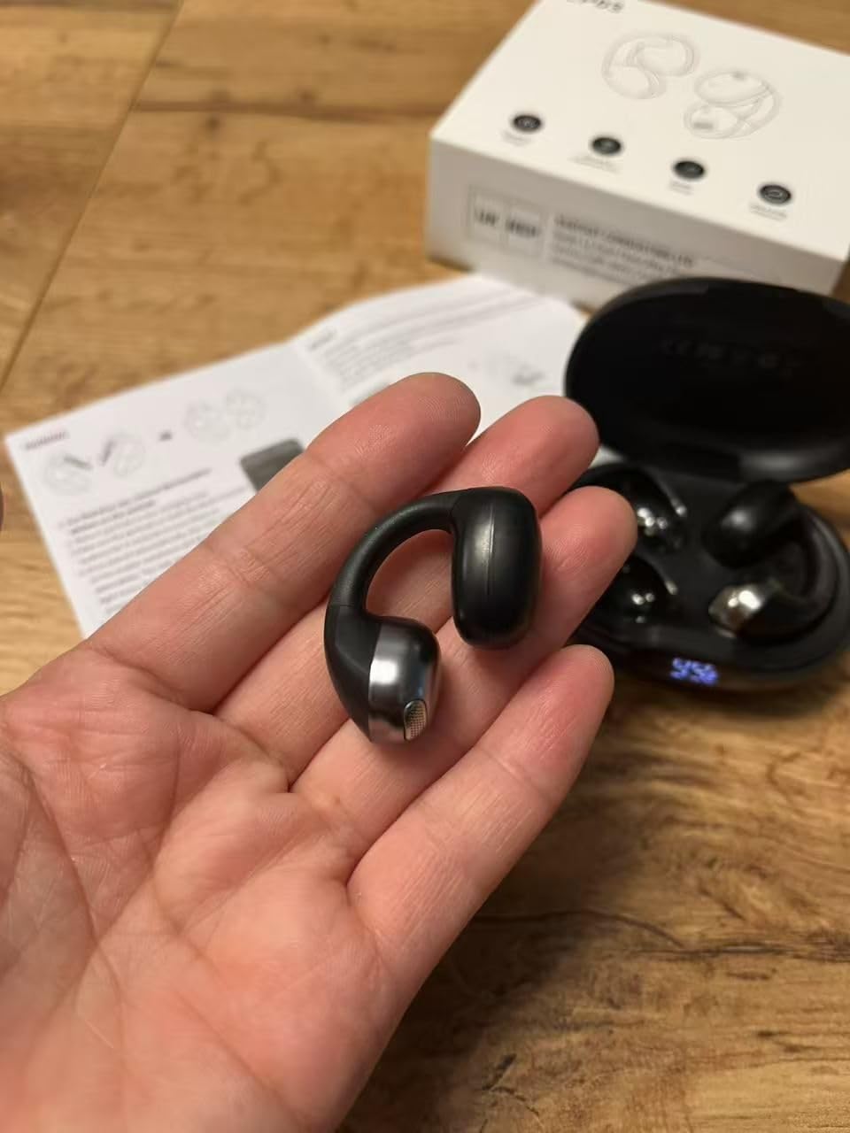 PSIER Bone Conduction Swimming Headphones with Dual Driver, IPX8 Waterproof Air Conduction Open Ear Buds MP3 Mode 32GB Memory 8H Playtime Bluetooth 6.0 Earbuds Deep Bass for Sports customer photo 1