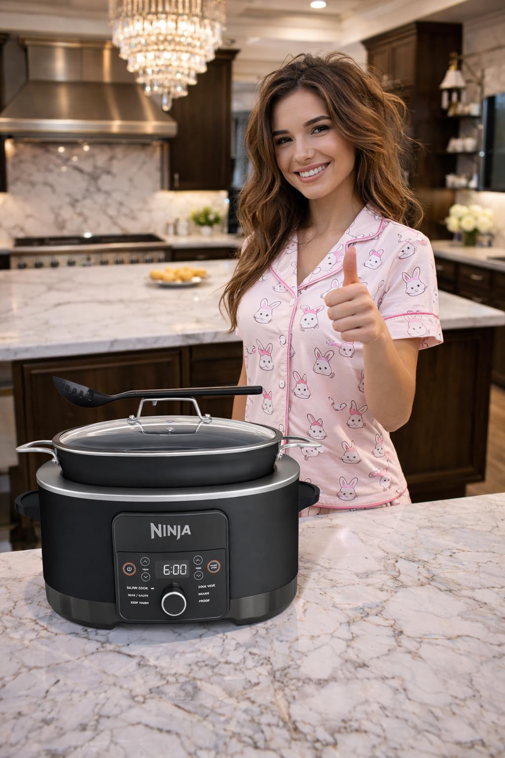 Ninja MC2001 PossibleCooker PRO Plus, 8.5-QT Multicooker, 9 Functions, Slow Cook, Sear, Saute, Proof, Pasta/Rice, Replace 16 Kitchen Tools, Oven-Safe Ceramic Pot, 1400-Watt, Blue (2026 Release) customer photo 1