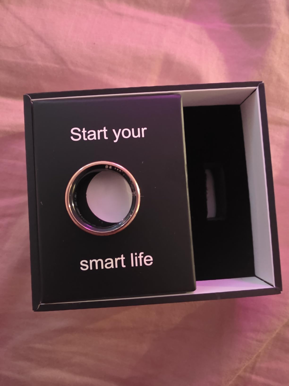 Smart Health Ring, Featuring Stress and Sleep Monitoring Functions, Compatible with iOS and Android, Waterproof Fitness Tracker for Women & Men, No Subscription Fee (Rose Gold, 10) customer photo 2
