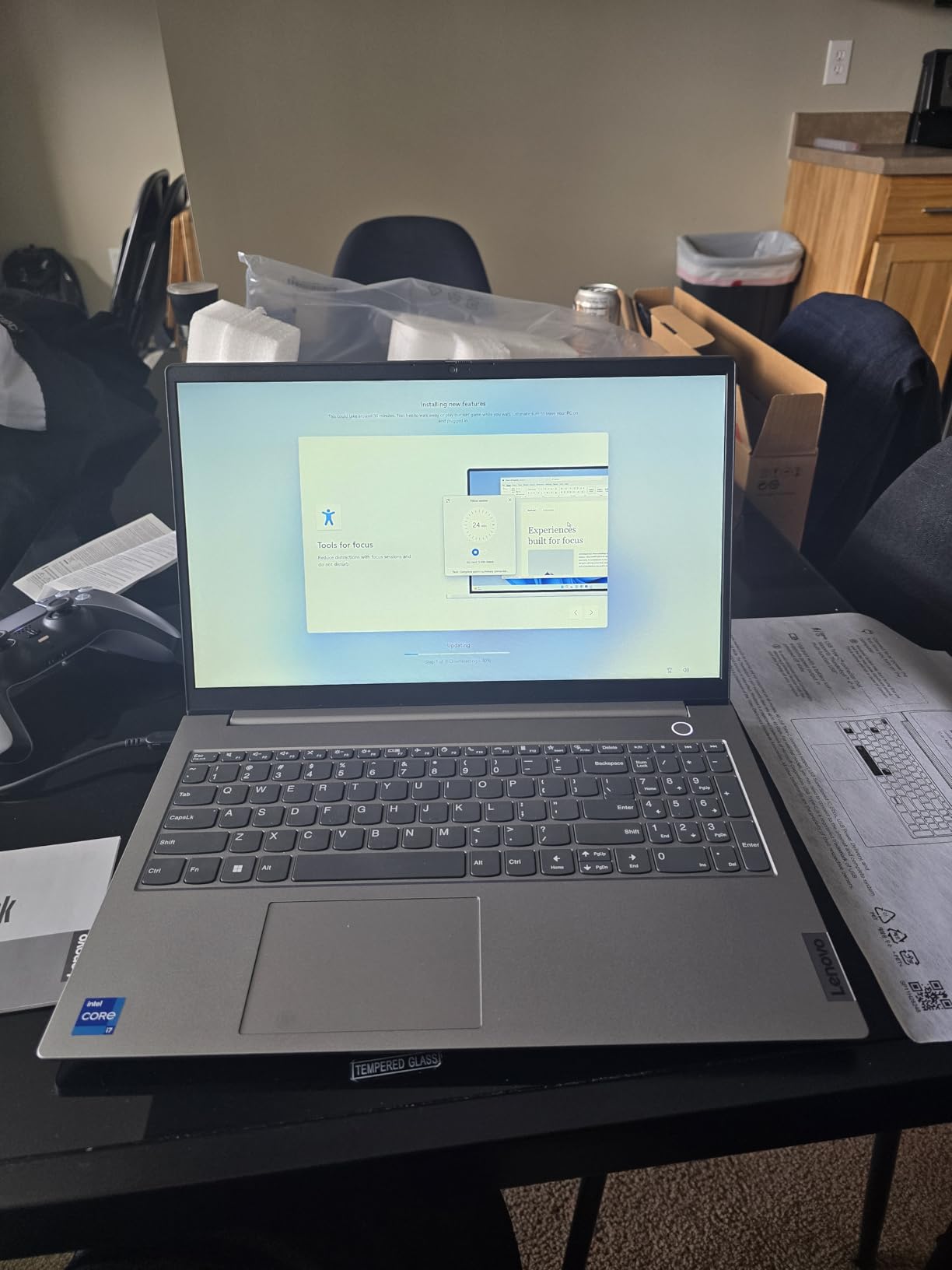 Lenovo ThinkBook 16 Gen 8 Business Laptop, 16 WUXGA IPS Display, Intel Core Ultra 7 255H, 32GB DDR5 RAM, 1TB PCIe SSD, Fingerprint Reader, Copilot AI PC, Windows 11 Pro, Arctic Grey customer photo 1