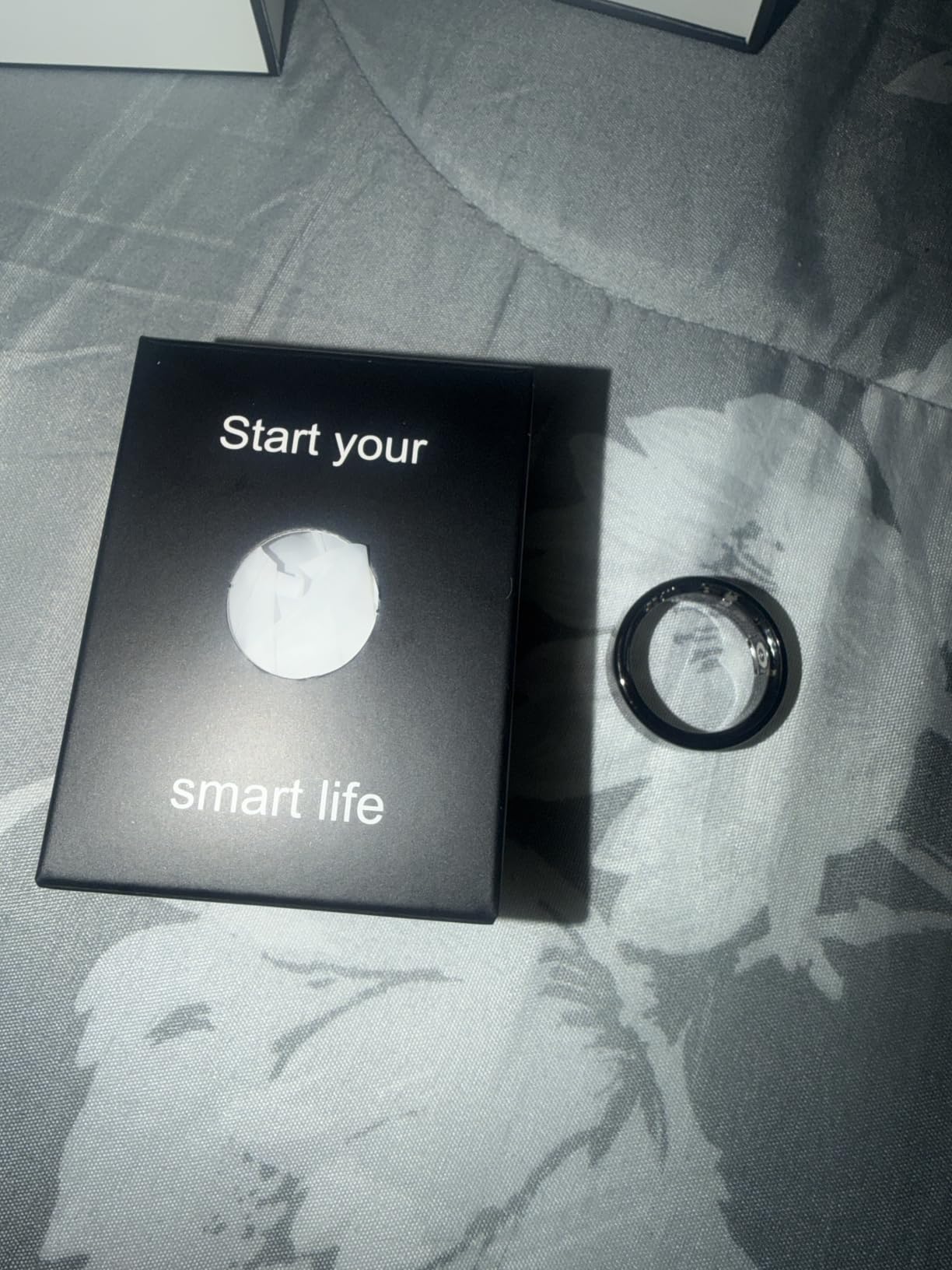 New Smart Ring Health Tracker for Women & Men, Sleep Exercise Health Monitoring, Daily Tracking, iOS/Android Compatible, IP68 Waterproof, No Subscription Required, 5-Day Battery Life (Black, 12) customer photo 1