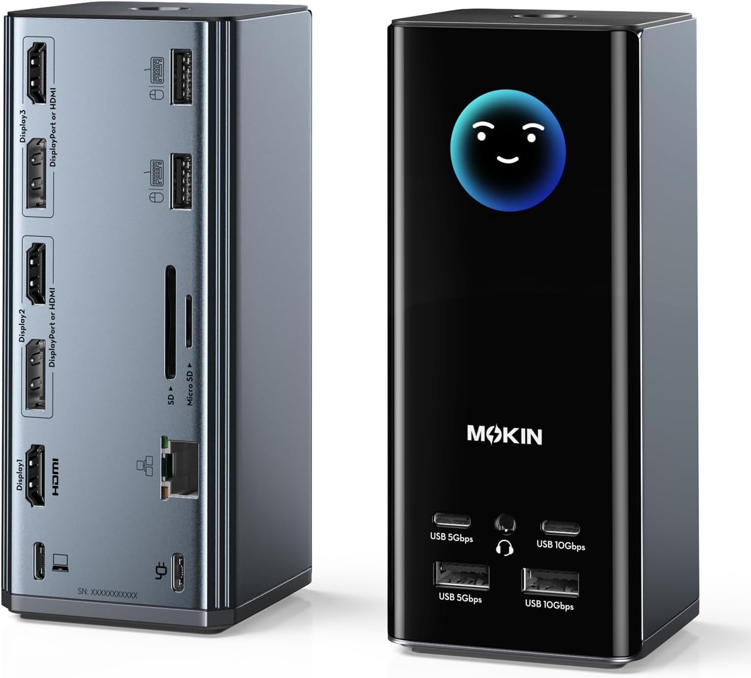 MOKiN USB C Docking Station 3 Monitors Display with Weather Function customer photo 1