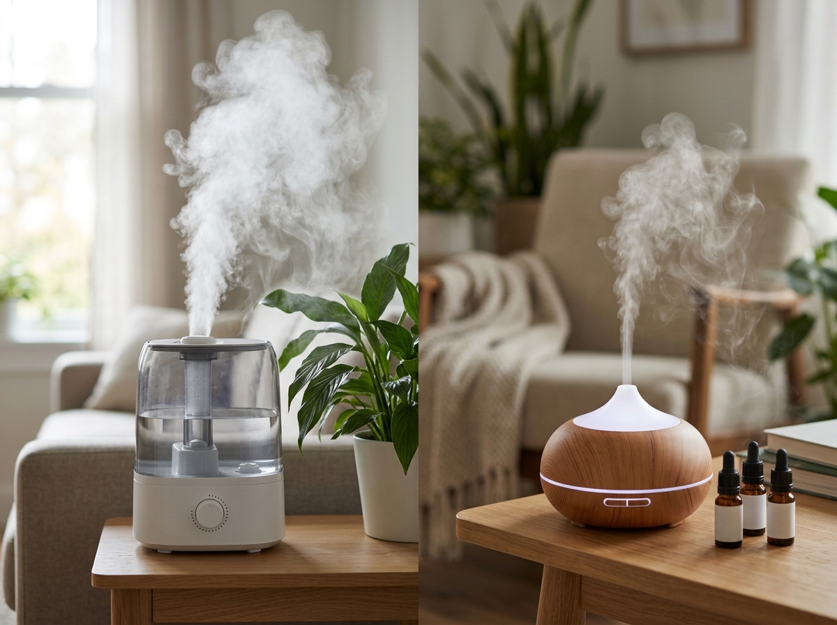 Humidifier vs Diffuser