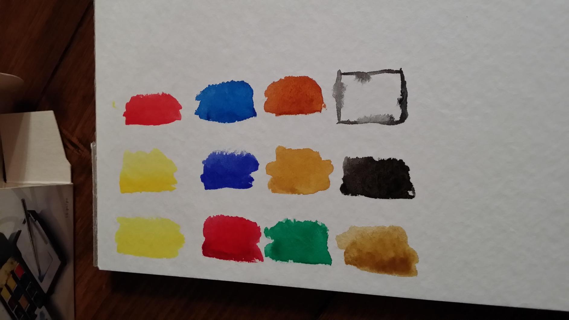 Winsor & Newton Professional Watercolor Paint Set, Field Pocket Box | 12 Half Pans, Unrivalled Transparency, Single Pigment Vibrant Colors, Archival Permanence customer photo 1