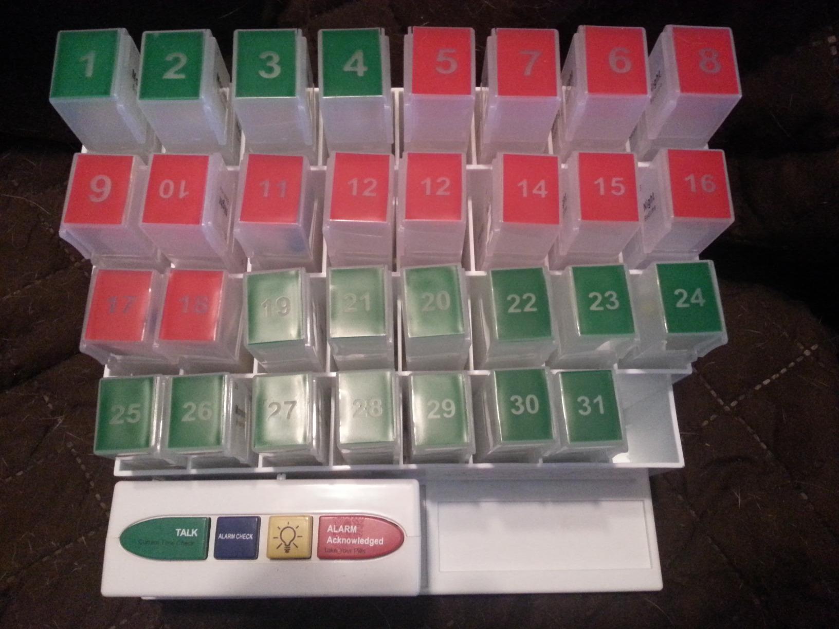 MedCenter 31-Day Pill Organizer System with 4-Time Talking Alarm customer photo 1