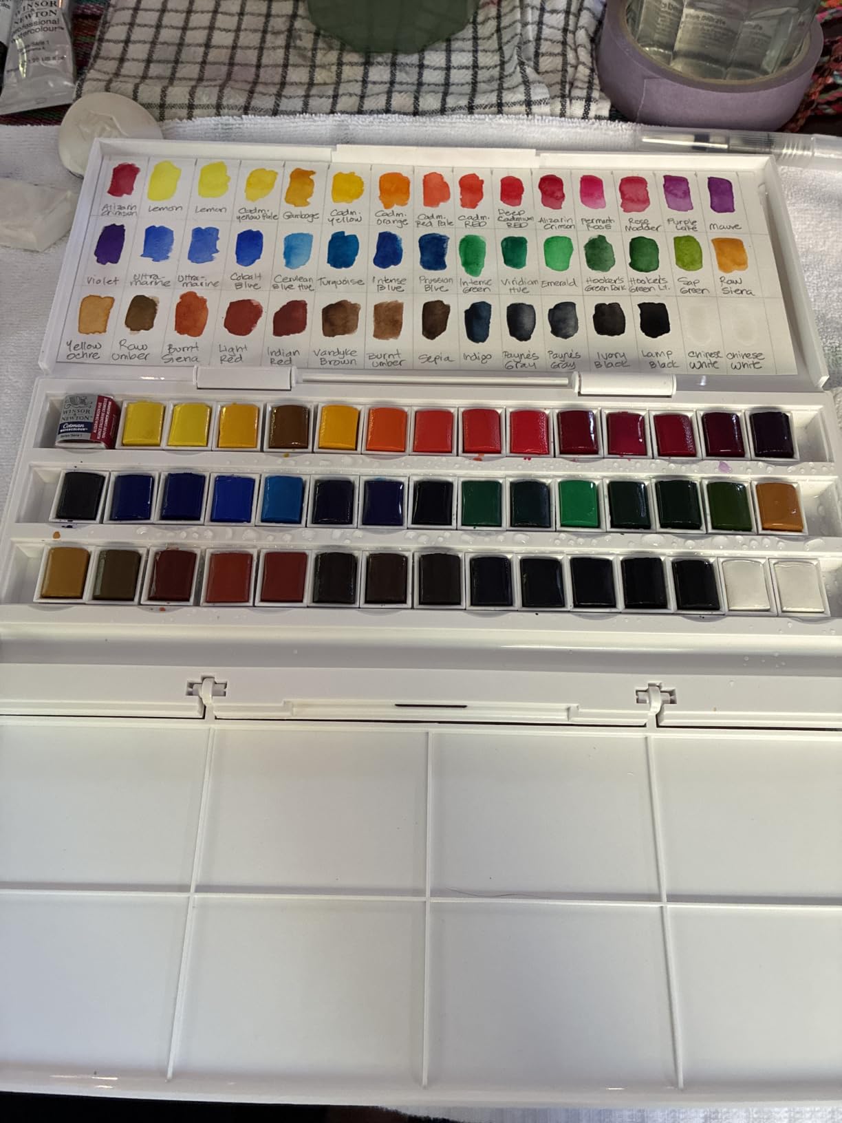 Winsor & Newton Cotman Watercolor Paint Set, 45 Half Pan Studio Set | Introductory Watercolor made with Fine Art Pigments, Perfect for Beginners, Lightfast & Permanent customer photo 2