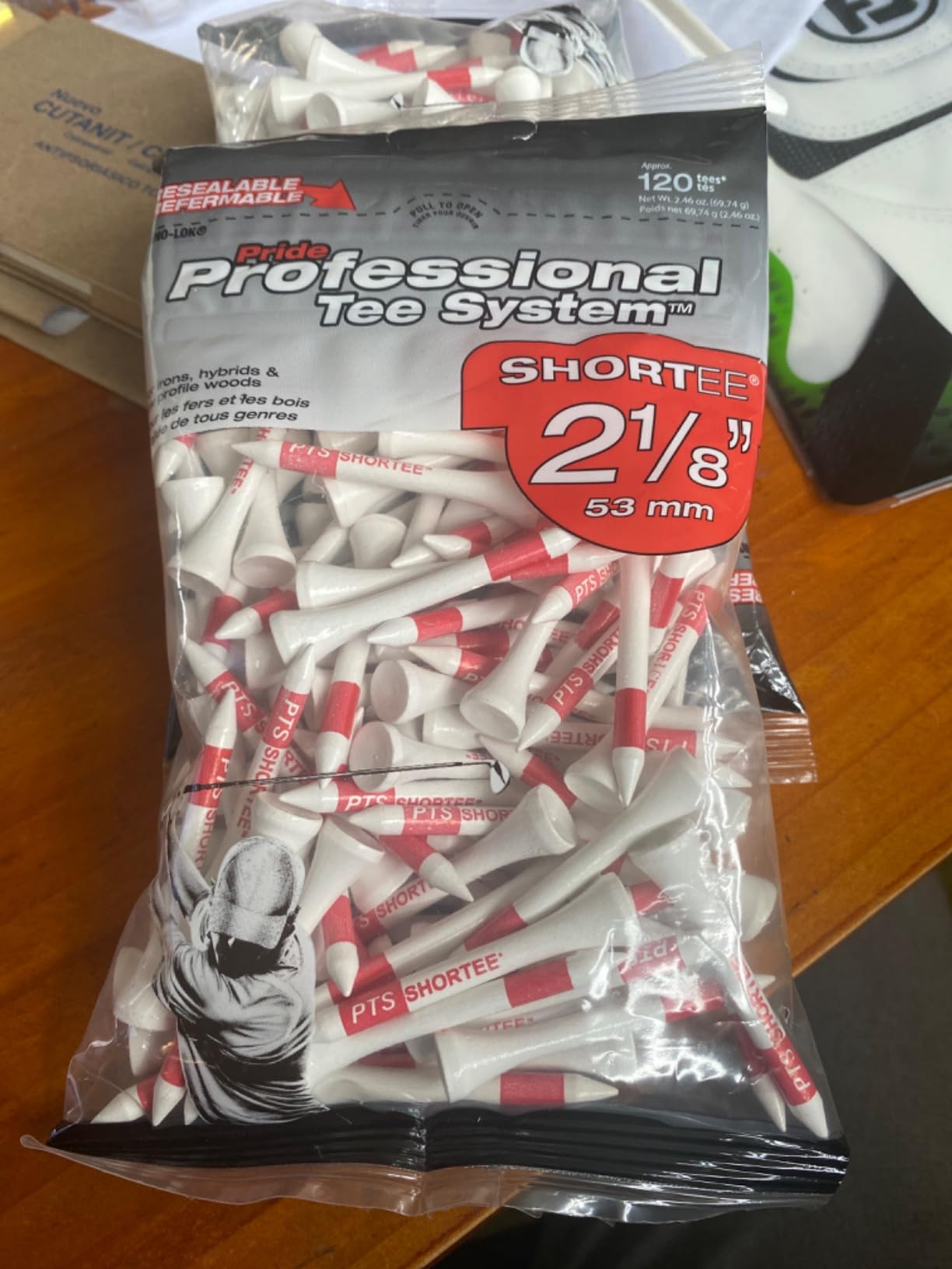 PrideSports PTS Wood Golf Tees | 135 Count, 3-1/4 Inch | #1 Wood Tee on Tour customer photo 1