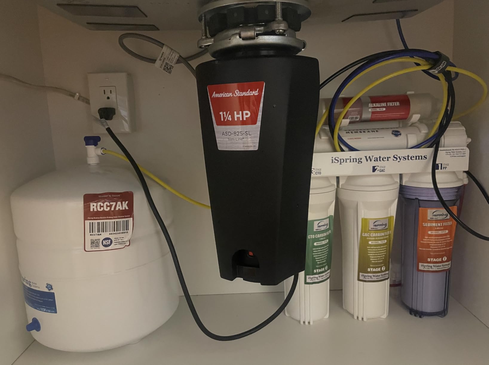 iSpring RCC7AK-BN NSF Certified, 75 GPD, Alkaline 6-Stage Reverse Osmosis System, pH+ Remineralization RO Water Filter System Under Sink customer photo 2